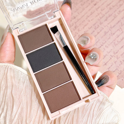 Paleta De Pó Para Sobrancelhas De 4 Cores Com Pincel
