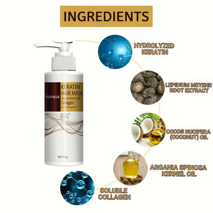 Máscara capilar de queratina