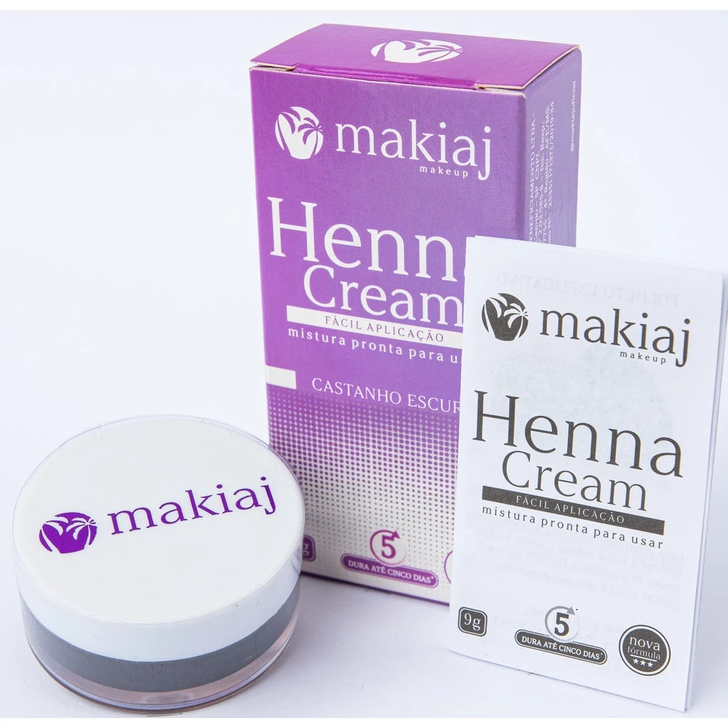 HENNA CREAM PARA SOBRANCELHAS MAKIAJ